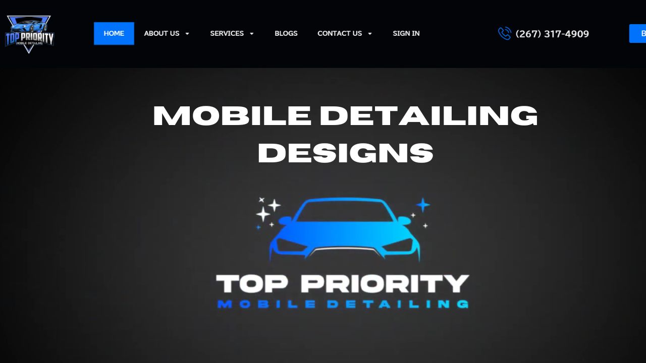 mobile detailing website design and templates