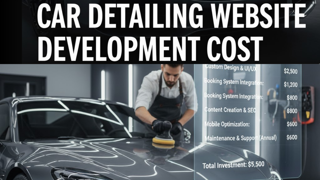 Car Detailing Website Development Cost