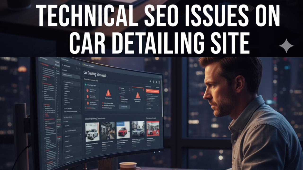 Technical SEO issues on car detailing site