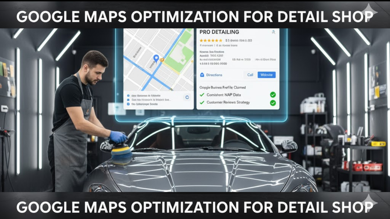 Google Maps optimization for detail shop