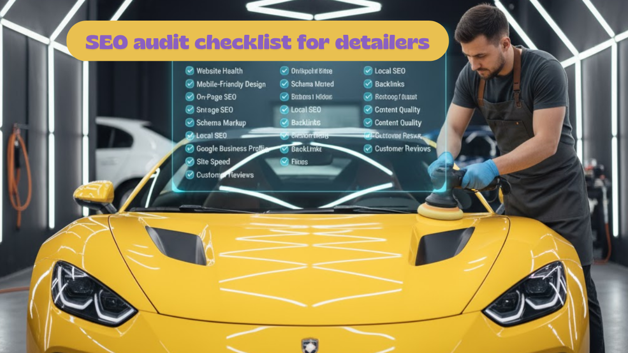 SEO audit checklist for detailers