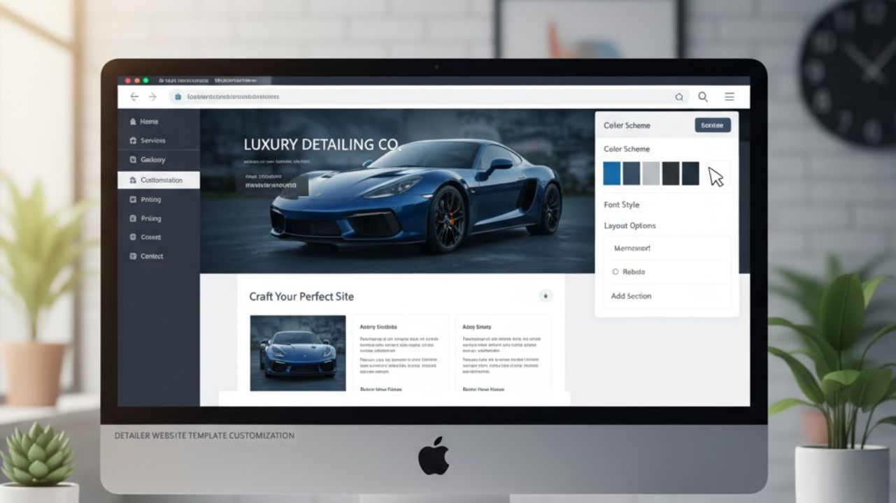 Detailer Website Template Customization